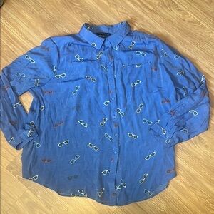 Zac & Rachel Blue Casual Button Down Shirt size 2X